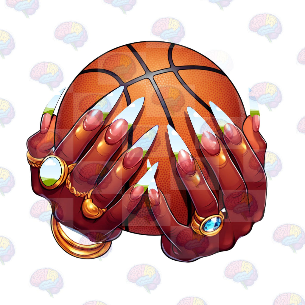 Drag-and-Drop Sports Hands Bundle: Custom Nail & Ring Frames for Canva - Game Day Graphics