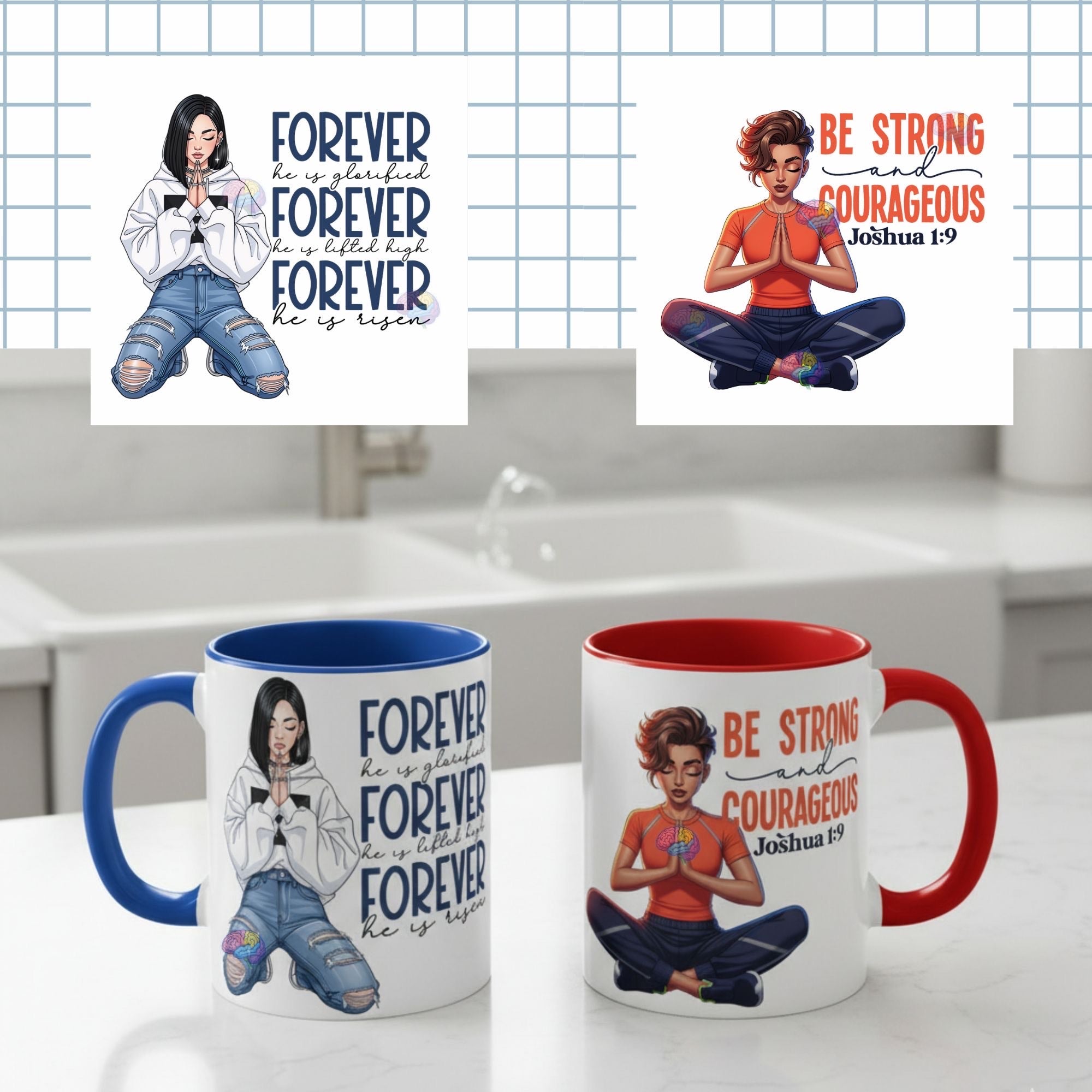 Ultimate Prayer Graphics Kit: 150 Praying Figures & Bible Verse Templates for POD & Journals